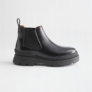 Brand New & Other Stories Chunky Leather Chelsea Boots
